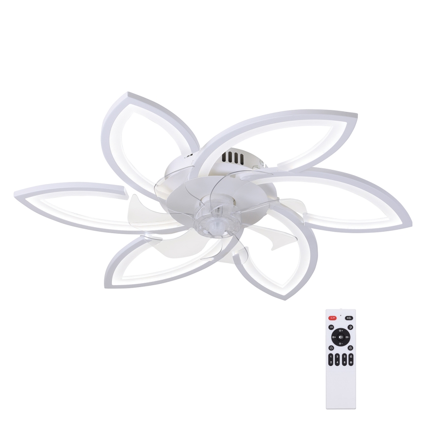 Brilagi - LED Stmívatelné stropní svítidlo s ventilátorem LED/50W/230V 3000-6500K bílá + dálkové ovládání