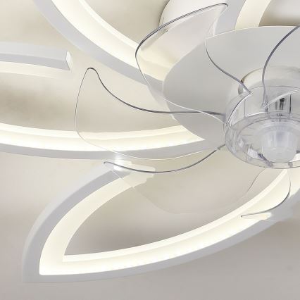 Brilagi - LED Stmívatelné stropní svítidlo s ventilátorem LED/50W/230V 3000-6500K bílá + dálkové ovládání