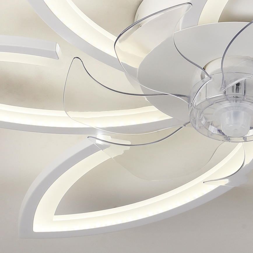 Brilagi - LED Stmívatelné stropní svítidlo s ventilátorem LED/50W/230V 3000-6500K bílá + dálkové ovládání