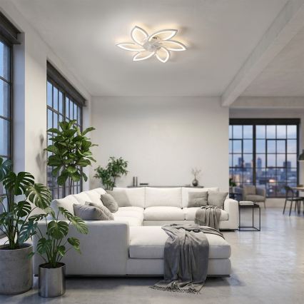 Brilagi - LED Stmívatelné stropní svítidlo s ventilátorem LED/50W/230V 3000-6500K bílá + dálkové ovládání