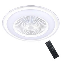 Brilagi - LED Stmívatelné svítidlo s ventilátorem RONDA LED/48W/230V 3000-6000K bílá + dálkové ovládání