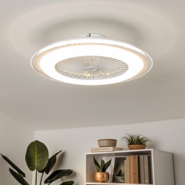 Brilagi - LED Stmívatelné svítidlo s ventilátorem RONDA LED/48W/230V 3000-6000K bílá + dálkové ovládání