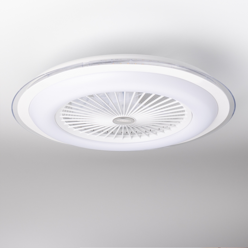 Brilagi - LED Stmívatelné svítidlo s ventilátorem RONDA LED/48W/230V 3000-6000K bílá + dálkové ovládání