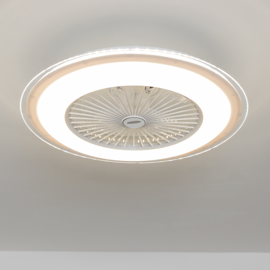 Brilagi - LED Stmívatelné svítidlo s ventilátorem RONDA LED/48W/230V 3000-6000K bílá + dálkové ovládání