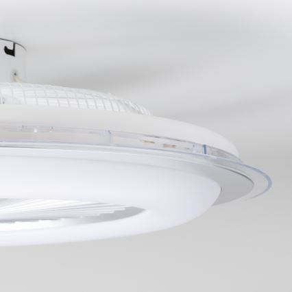 Brilagi - LED Stmívatelné svítidlo s ventilátorem RONDA LED/48W/230V 3000-6000K stříbrná + dálkové ovládání