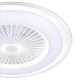 Brilagi - LED Stmívatelné stropní svítidlo s ventilátorem RONDA LED/65W/230V 3000-6500K bílá + dálkové ovládání