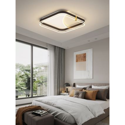 Brilagi - LED Stmívatelné stropní svítidlo SIRELI LED/56W/230V 3000-6000K 40x40 cm + dálkové ovládání