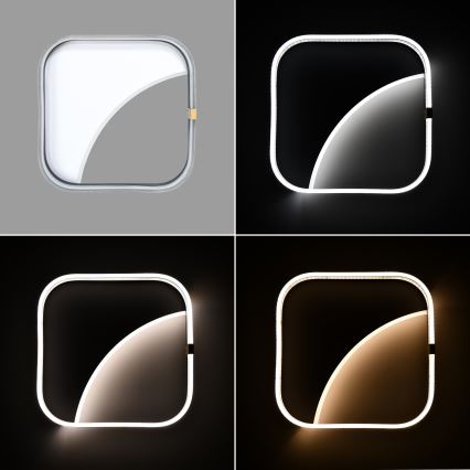 Brilagi - LED Stmívatelné stropní svítidlo SIRELI LED/56W/230V 3000-6000K 40x40 cm + dálkové ovládání