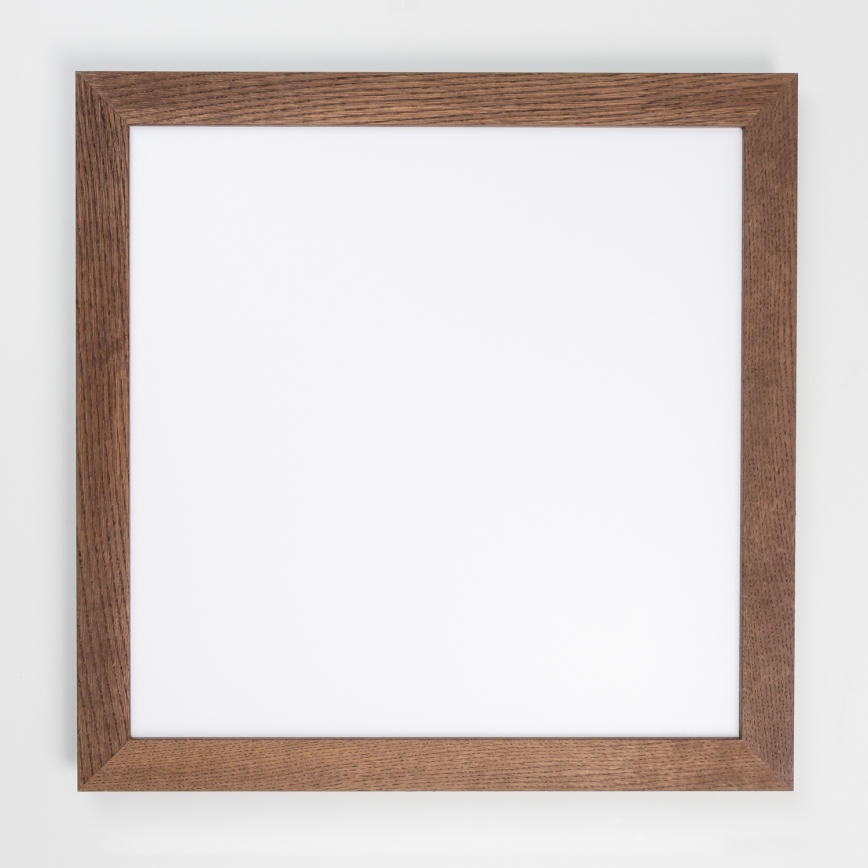 Brilagi - LED Stmívatelné stropní svítidlo SLIMFRAME WOOD LED/58W/230V 64x64 cm 3000-6000K tmavě hnědá + dálkové ovládání