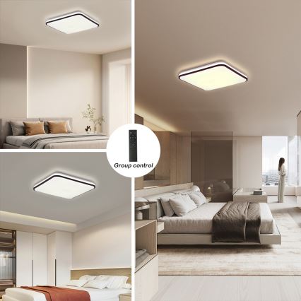 Brilagi - LED Stmívatelné stropní svítidlo SMART LED/28W/230V 3000-6000K 40x40 cm Wi-Fi Tuya + dálkové ovládání