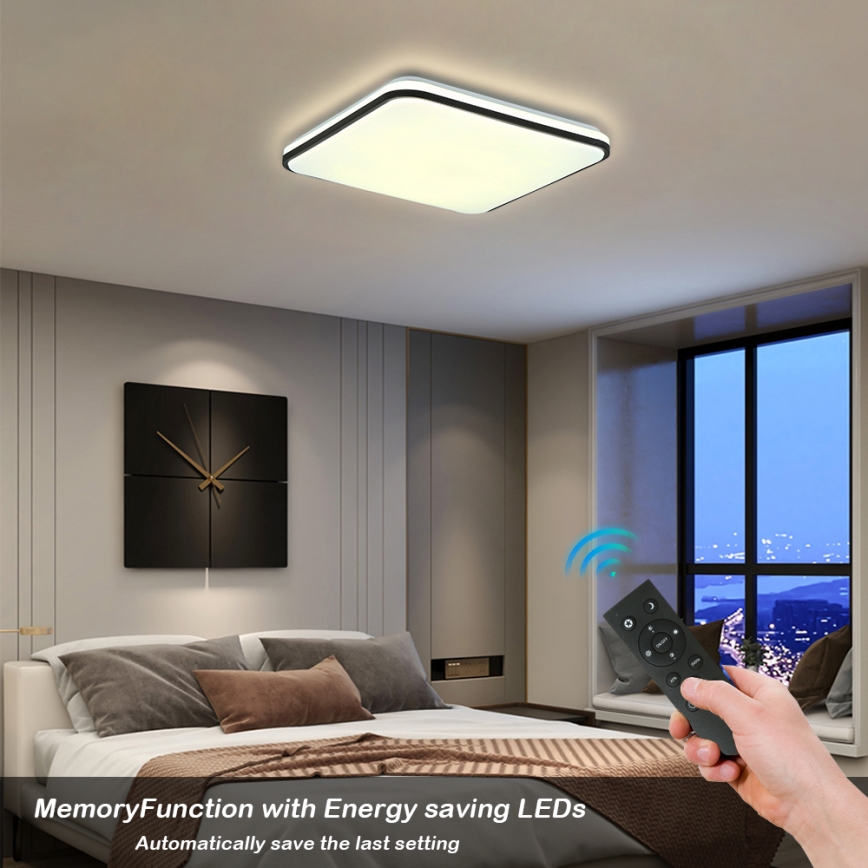 Brilagi - LED Stmívatelné stropní svítidlo SMART LED/28W/230V 3000-6000K 40x40 cm Wi-Fi Tuya + dálkové ovládání
