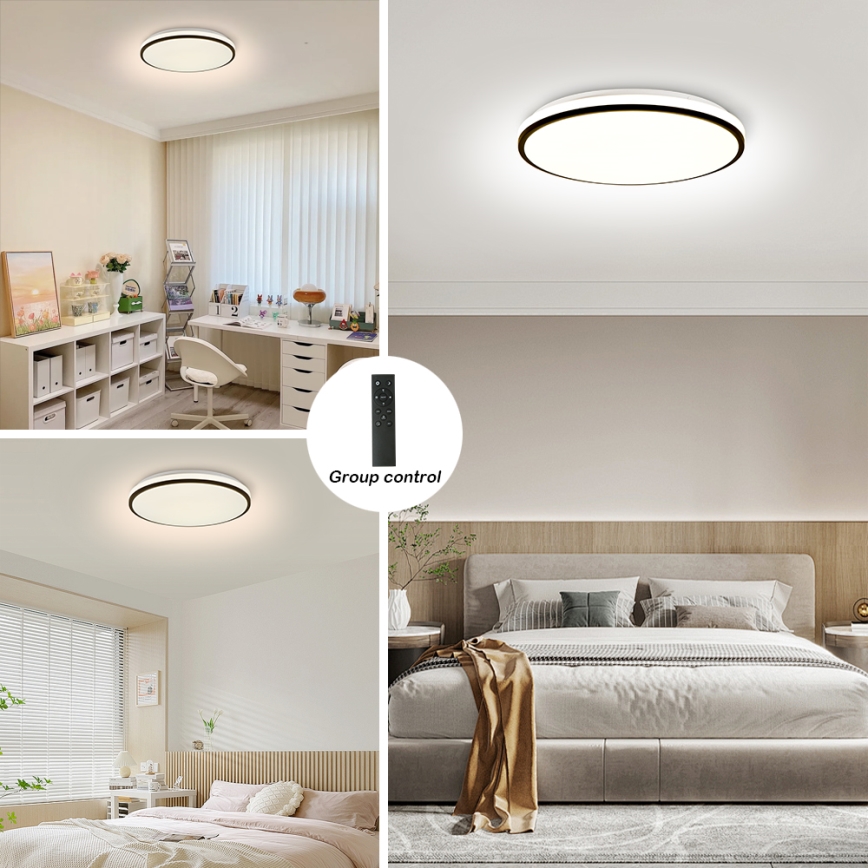 Brilagi - LED Stmívatelné stropní svítidlo SMART LED/36W/230V 3000-6000K pr. 45 cm Wi-Fi Tuya + dálkové ovládání