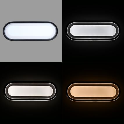 Brilagi - LED Stmívatelné stropní svítidlo TRIVARO LED/85W/230V 3000-6000K 20x60 cm + dálkové ovládání