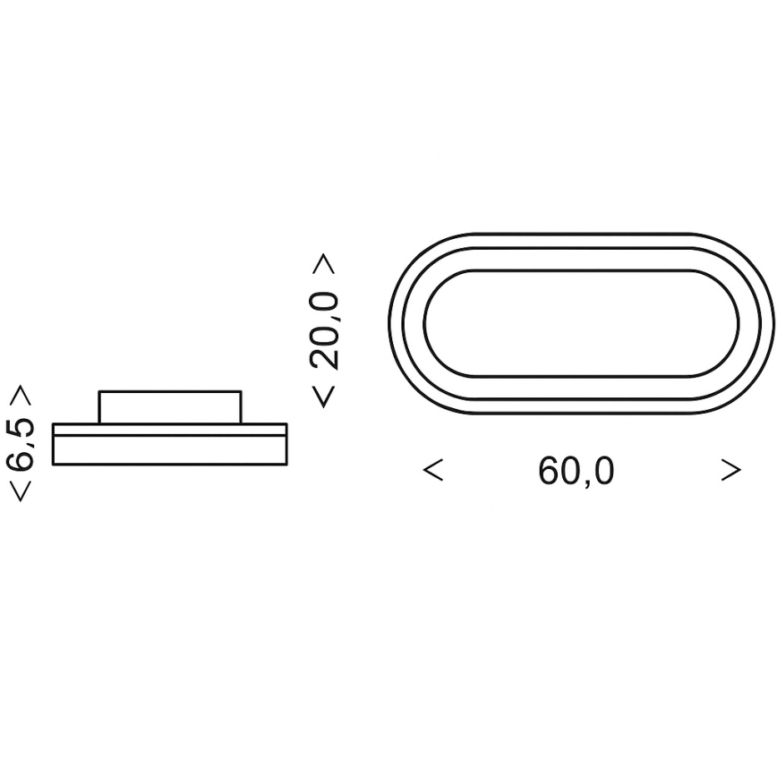 Brilagi - LED Stmívatelné stropní svítidlo TRIVARO LED/85W/230V 3000-6000K 20x60 cm + dálkové ovládání