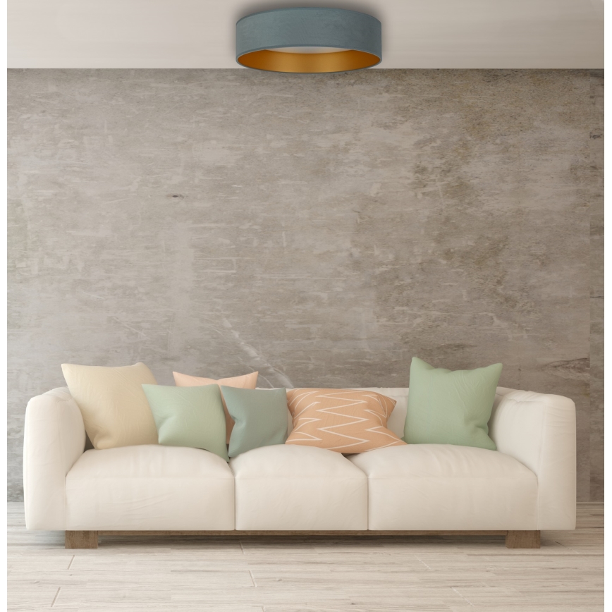 Brilagi - LED Stmívatelné stropní svítidlo VELVET SMART LED/24W/230V pr. 45 cm 2700-6500K Wi-Fi Tuya mintová/zlatá + dálkové ovládání