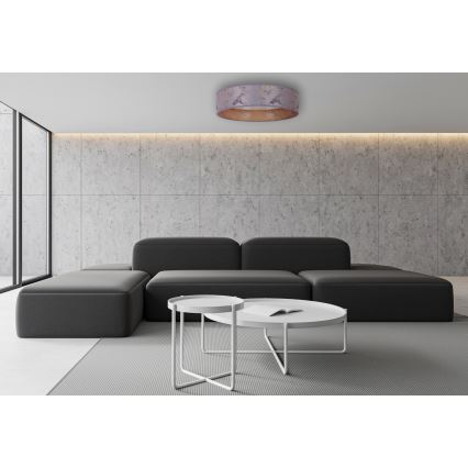 Brilagi - LED Stmívatelné stropní svítidlo VELVET SMART LED/36W/230V pr. 55 cm 2700-6500K Wi-Fi Tuya šedá/zlatá + dálkové ovládání