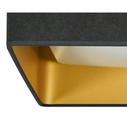 Brilagi - LED Stmívatelné stropní svítidlo VELVET SQUARE LED/24W/230V 3000/4000/6500K + dálkové ovládání šedá