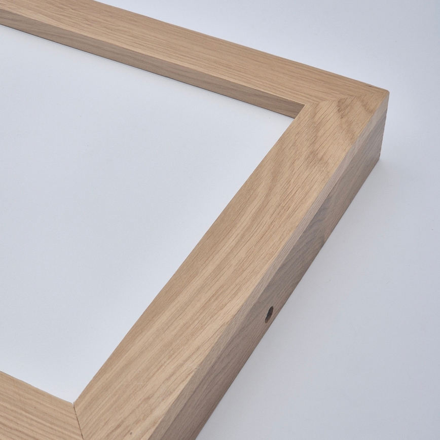 Brilagi - LED Stmívatelné koupelnové stropní svítidlo WOODY FRAME LED/24W/230V dub 30x30 cm 3000-6000K IP44 + dálkové ovládání