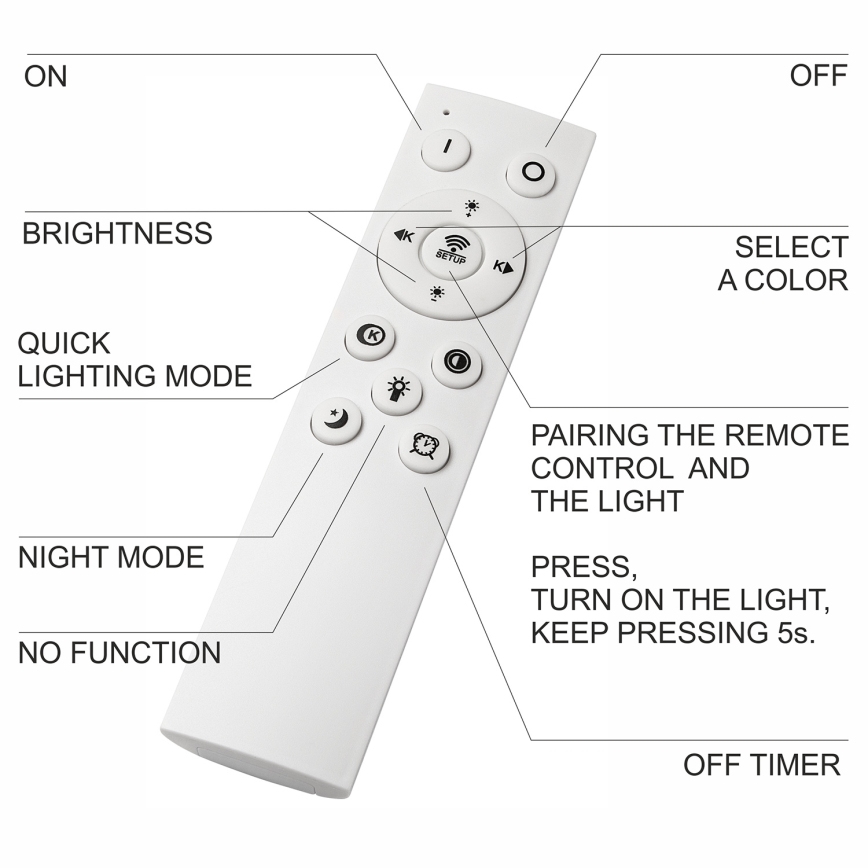 Brilagi - LED Stmívatelné koupelnové stropní svítidlo WOODY FRAME LED/24W/230V dub třešeň 30x30 cm 3000-6000K IP44 + dálkové ovládání