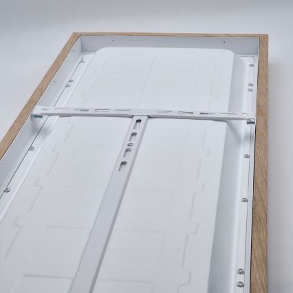 Brilagi - LED Stmívatelné koupelnové stropní svítidlo WOODY FRAME LED/50W/230V dub 120x30 cm 3000-6000K IP44 + dálkové ovládání