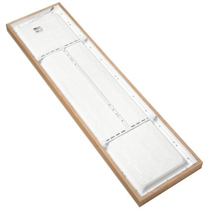Brilagi - LED Stmívatelné koupelnové stropní svítidlo WOODY FRAME LED/50W/230V dub 120x30 cm 3000-6000K IP44 + dálkové ovládání