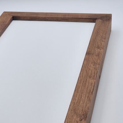 Brilagi - LED Stmívatelné koupelnové stropní svítidlo WOODY FRAME LED/50W/230V dub třešeň 120x30 cm 3000-6000K IP44 + dálkové ovládání