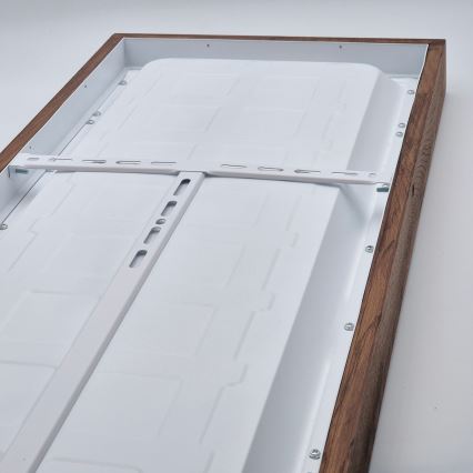 Brilagi - LED Stmívatelné koupelnové stropní svítidlo WOODY FRAME LED/50W/230V dub třešeň 120x30 cm 3000-6000K IP44 + dálkové ovládání