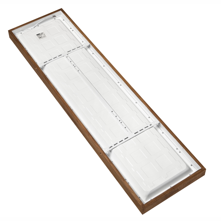 Brilagi - LED Stmívatelné koupelnové stropní svítidlo WOODY FRAME LED/50W/230V dub třešeň 120x30 cm 3000-6000K IP44 + dálkové ovládání