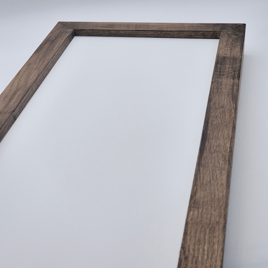 Brilagi - LED Stmívatelné koupelnové stropní svítidlo WOODY FRAME LED/50W/230V dub ořech 120x30 cm 3000-6000K IP44 + dálkové ovládání
