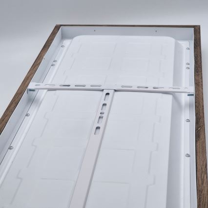 Brilagi - LED Stmívatelné koupelnové stropní svítidlo WOODY FRAME LED/50W/230V dub ořech 120x30 cm 3000-6000K IP44 + dálkové ovládání