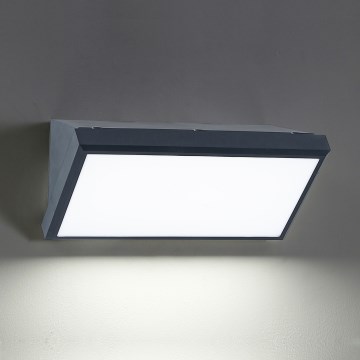 Brilagi - LED Stmívatelné venkovní nástěnné svítidlo TRIANGLE 1xE27/6W/230V 2700-6500K IP65 antracit