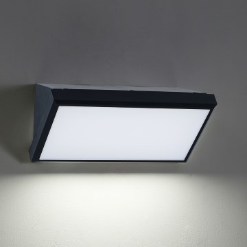 Brilagi - LED Stmívatelné venkovní nástěnné svítidlo TRIANGLE 1xE27/6W/230V 2700-6500K IP65 černá