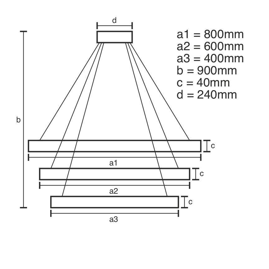 Brilagi - LED Stmívatelný lustr na lanku CIRCLE LED/125W/230V 3000-6500K černá + dálkové ovládání