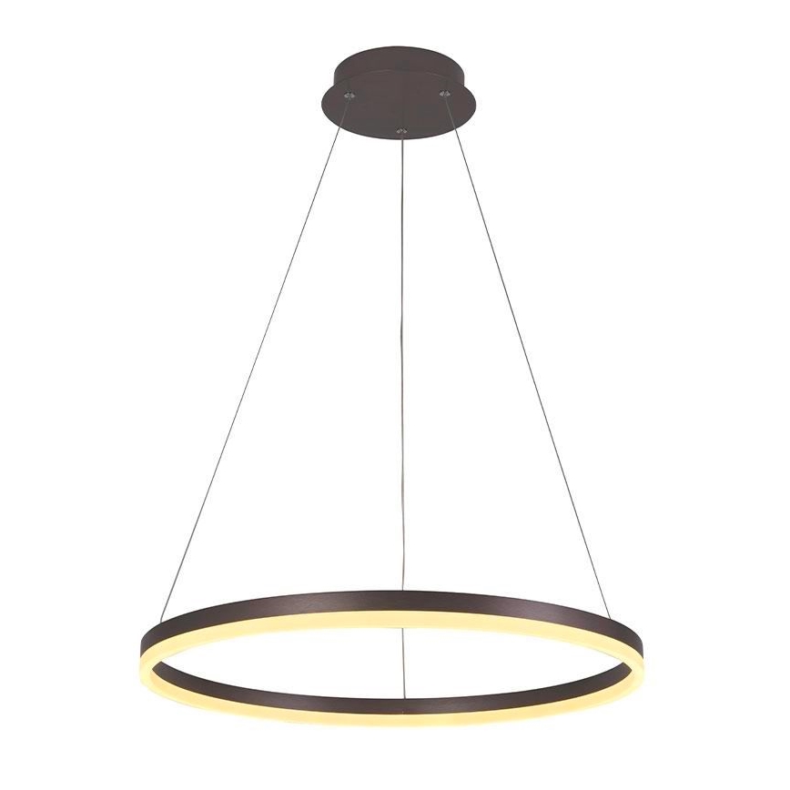 Brilagi - LED Stmívatelný lustr na lanku CIRCLE LED/42W/230V 3000-6500K hnědá + dálkové ovládání