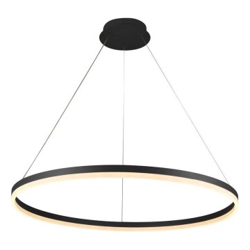 Brilagi - LED Stmívatelný lustr na lanku CIRCLE LED/55W/230V 3000-6500K pr. 80 cm černá + dálkové ovládání