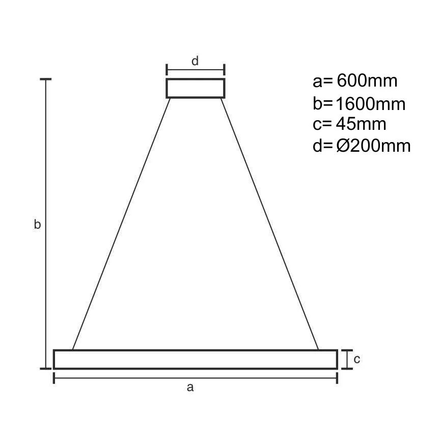 Brilagi - LED Stmívatelný lustr na lanku CIRCLE LED/85W/230V 3000-6500K pr. 60 cm černá/zlatá + dálkové ovládání