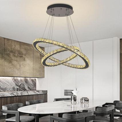 Brilagi - LED Stmívatelný lustr na lanku COSMOWAVE LED/115W/230V 3000-6500K + dálkové ovládání