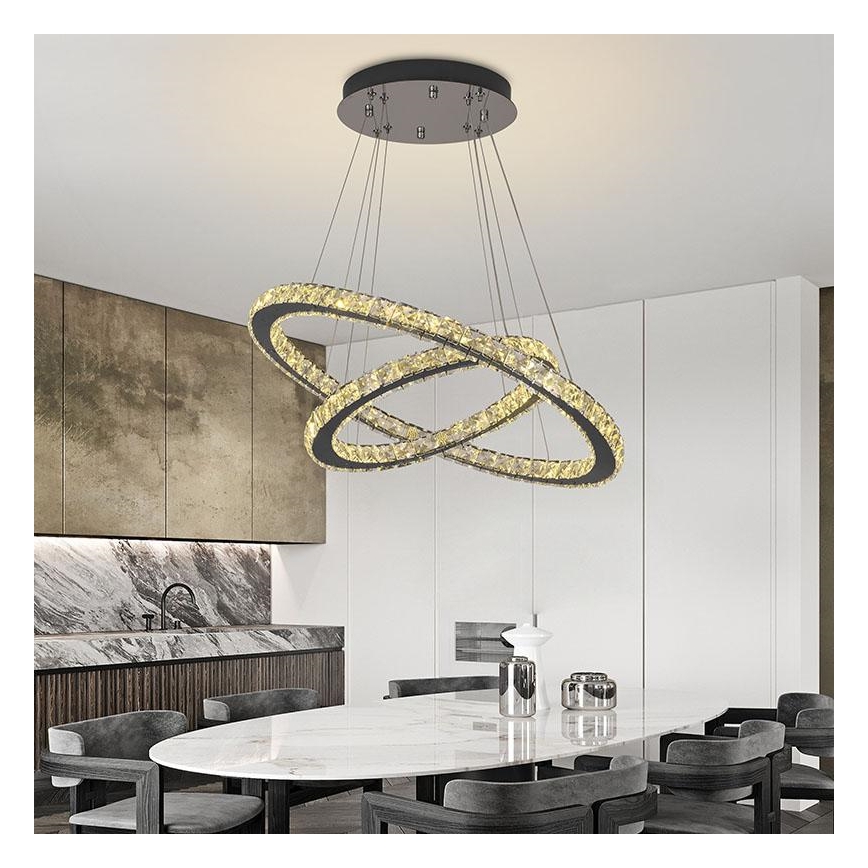 Brilagi - LED Stmívatelný lustr na lanku COSMOWAVE LED/115W/230V 3000-6500K + dálkové ovládání