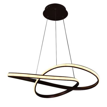 Brilagi - LED Stmívatelný lustr na lanku COSMOWAVE LED/70W/230V 3000-6500K hnědá + dálkové ovládání