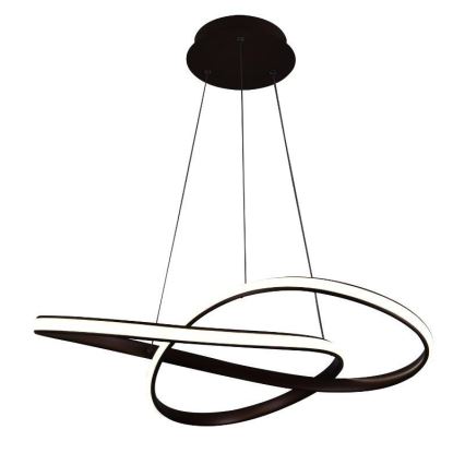 Brilagi - LED Stmívatelný lustr na lanku COSMOWAVE LED/70W/230V 3000-6500K hnědá + dálkové ovládání