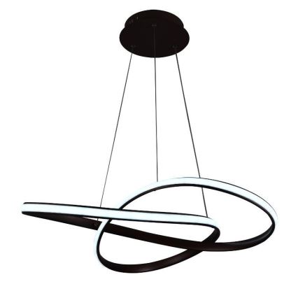 Brilagi - LED Stmívatelný lustr na lanku COSMOWAVE LED/70W/230V 3000-6500K hnědá + dálkové ovládání