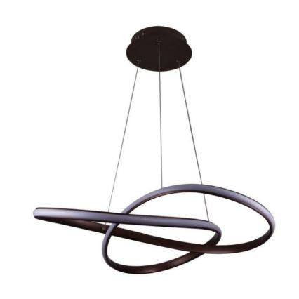 Brilagi - LED Stmívatelný lustr na lanku COSMOWAVE LED/70W/230V 3000-6500K hnědá + dálkové ovládání