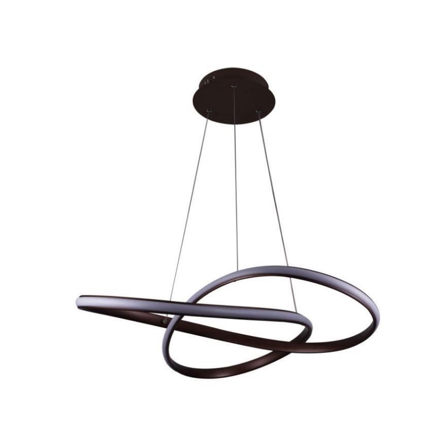 Brilagi - LED Stmívatelný lustr na lanku COSMOWAVE LED/70W/230V 3000-6500K hnědá + dálkové ovládání