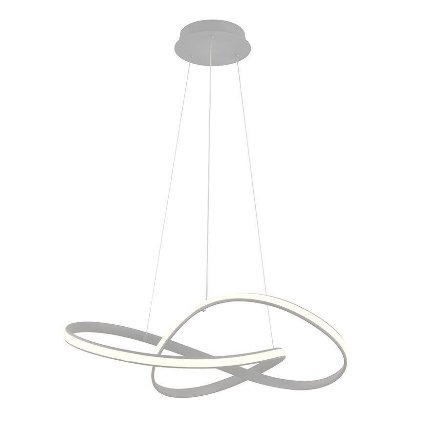 Brilagi - LED Stmívatelný lustr na lanku COSMOWAVE LED/70W/230V 3000-6500K stříbrná + dálkové ovládání