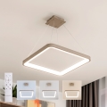 BRILAGI - LED Stmívatelný lustr na lanku FALCON SLIM LED/50W/230V 3000-6500K 50x50 cm béžová + dálkové ovládání