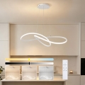 Brilagi - LED Stmívatelný lustr na lanku INFINITY LED/80W/230V 3000-6000K 80x80 cm bílá + dálkové ovládání