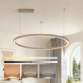 Brilagi - LED Stmívatelný lustr na lanku PORTOFINO LED/60W/230V 3000-6000K pr. 80 cm béžová + dálkové ovládání