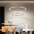 Brilagi - LED Stmívatelný lustr na lanku PORTOFINO LED/98W/230V 3000-6000K pr. 80 cm béžová + dálkové ovládání