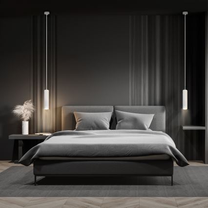 Brilagi - LED RGBW Stmívatelný lustr na lanku SELE 1xGU10/4,8W/230V 3000K bílá + dálkové ovládání