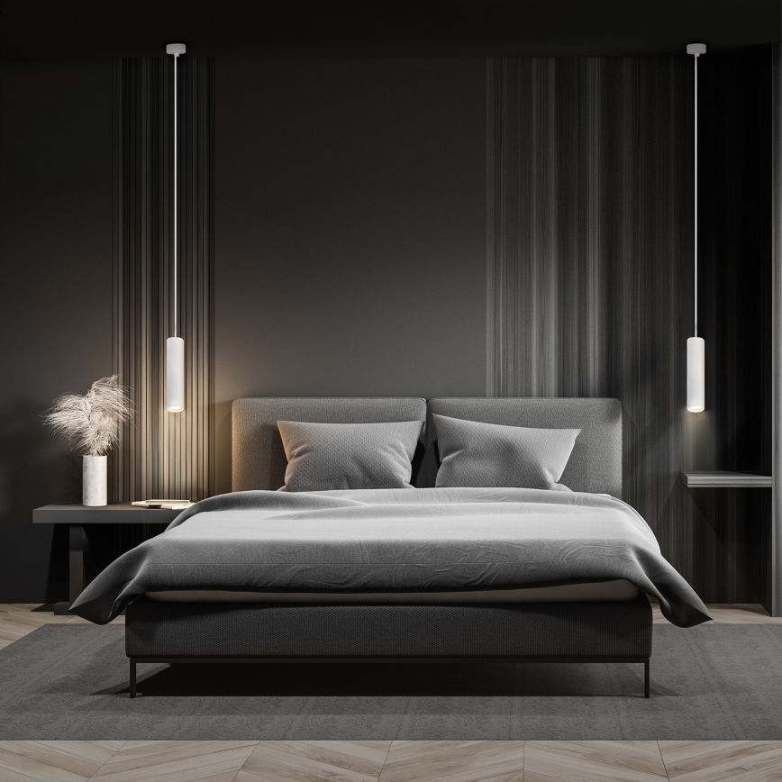 Brilagi - LED RGBW Stmívatelný lustr na lanku SELE 1xGU10/4,8W/230V 3000K bílá + dálkové ovládání